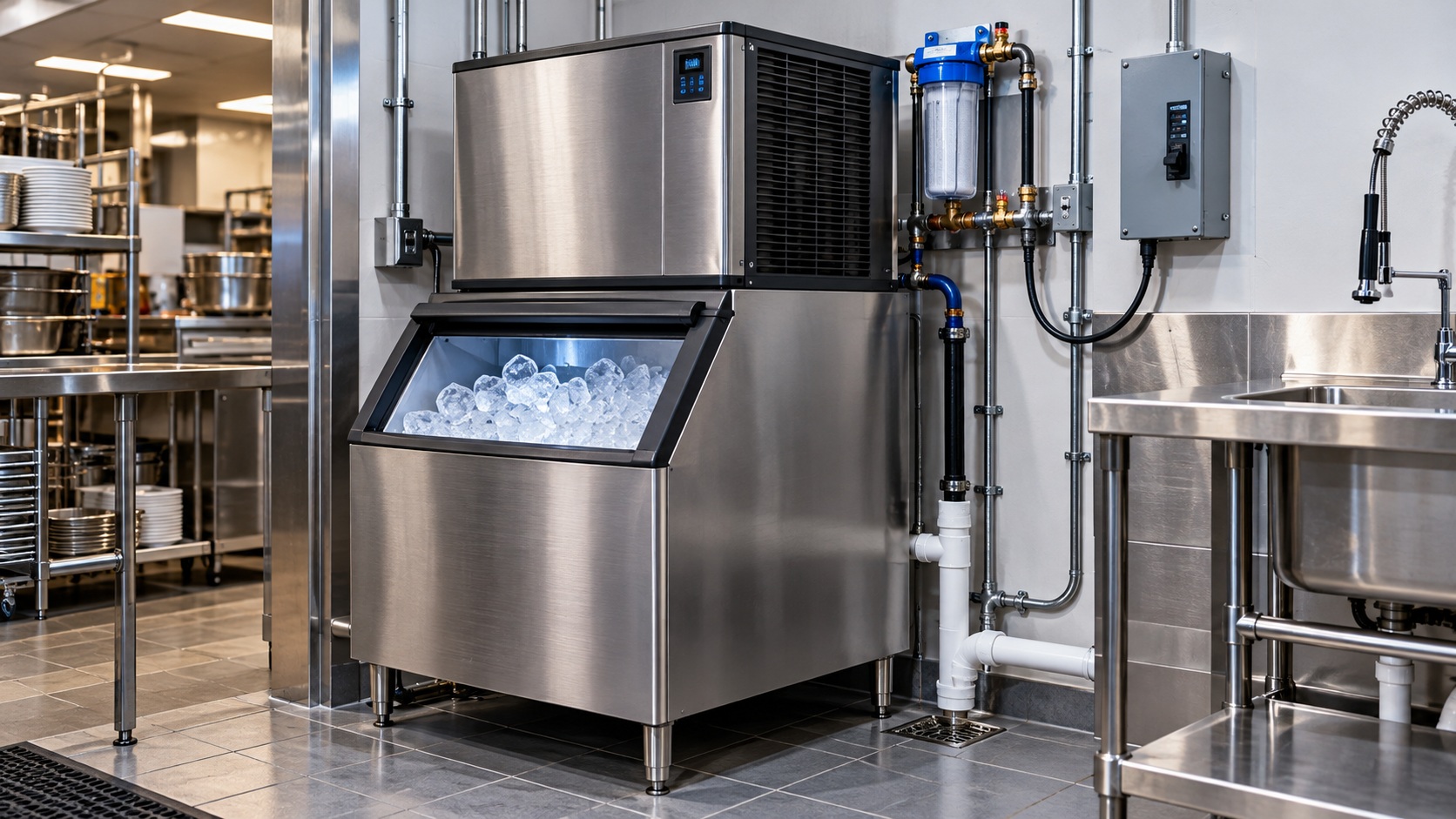 Commercial ice machine
